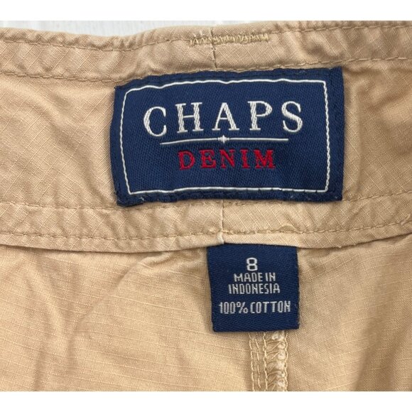 Chaps Women's Capri Pants size 8 Khaki Straight Lightweight - Picture 5 of 5